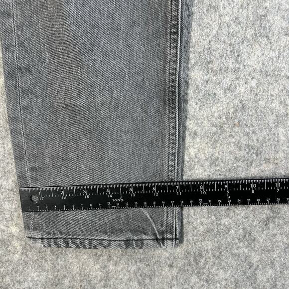 AGOLDE Riley Jeans 28 High Rise Straight Crop Inkjet Wash Grey 100% Cotton Ankle - Picture 7 of 11